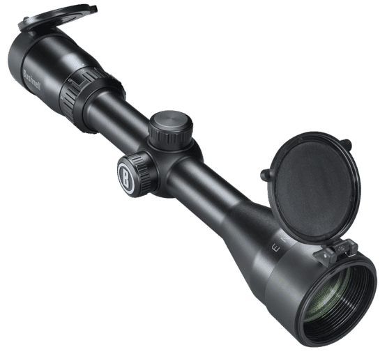 Bushnell Engage 2x-7x 36mm objective Rifle Scope features flip up lens covers